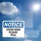Signmission Enter Here Please Pull OSHA Notice Sign, Vinyl Decal, 10in W x 7in L, 2PK OS-2PACK-NS-D-710-L-12071 - alternate 5